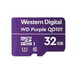 WD Purple SC QD101 WDD032G1P0C - Flash memory card - 32 GB - UHS-I U1 / Class10 - microSDHC - purple