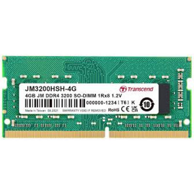 4GB JM DDR4 3200 SO-DIMM 1Rx8 512Mx8 CL22 1.2V