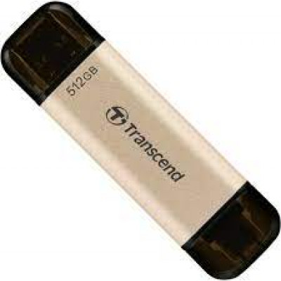 Transcend JetFlash 930C - USB flash drive - 512 GB - USB 3.2 Gen 1 / USB-C - gold