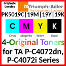 Triumph-Adler PK5019 CMYK Combo Kit for P-C4072dn, P-C4072i