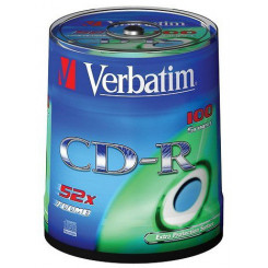 VERBATIM CDR80 700MB 52x (100) SP 43411 spindle extra protection