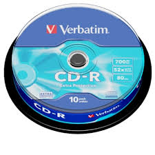 Verbatim CD-R Extra Protection (43437) - Capacity: 700MB Speed: 52x Pack Style: 10 Pack Spindle Disc Surface: Extra Protection