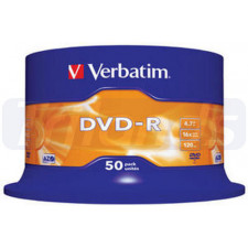 Verbatim DVD-R Matt Silver (43548) - Capacity: 4.7GB Speed: 16x Pack Style: 50 Pack Spindle Disc Surface: Matt Silver