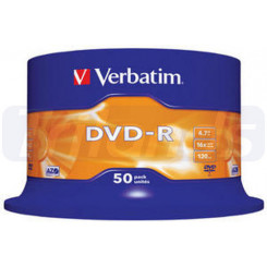Verbatim DVD-R Matt Silver (43519) - Capacity: 4.7GB Speed: 16x Pack Style: 5 Pack Branded Jewel Case Disc Surface: Matt Silver