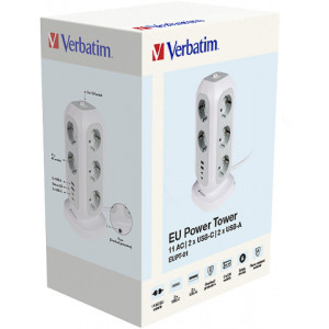 VERBATIM EUPT01 POWER TOWER 49547 socket strip