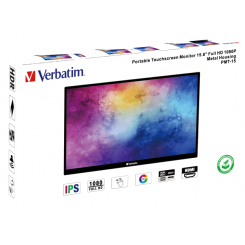 VERBATIM Portable TouchScreen PMT15 - 15.6" - Full HD 1080P - 49592