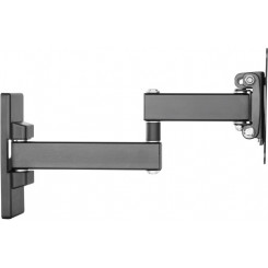 VISION (VFM-WA1X1B) Monitor Wall Arm Mount - fits display 13 - 27" with VESA sizes 75 x 75, 100 x 100 - sturdy cold-rolled steel - after-installation levelling - reach from wall 44 - 282 mm / 1.7 - 11" - thumbscrews for fixing display