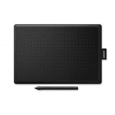 One by Wacom Medium - Digitiser - right and left-handed - 21.6 x 13.5 cm - electromagnetic - wired - USB - black, red