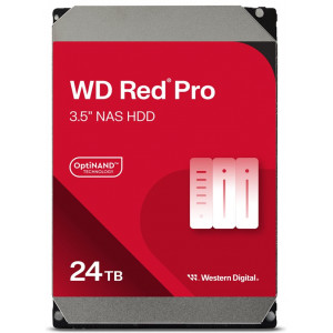 WD Red Pro WD240KFGX - Hard drive - Enterprise - 24 TB - internal - 3.5" - SATA 6Gb/s - 7200 rpm - buffer: 512 MB