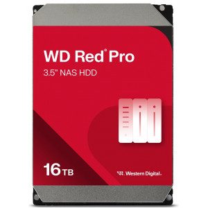 WD Red Pro NAS Hard Drive WD161KFGX - Hard drive - 16 TB - internal - 3.5" - SATA 6Gb/s - 7200 rpm - buffer: 512 MB