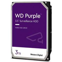 WD Purple WD33PURZ - Hard drive - 3 TB - surveillance - internal - 3.5" - SATA 6Gb/s - 5400 rpm - buffer: 256 MB