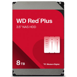 WD Red Plus WD80EFPX - Hard drive - 8 TB - internal - 3.5" - SATA 6Gb/s - 5640 rpm - buffer: 256 MB