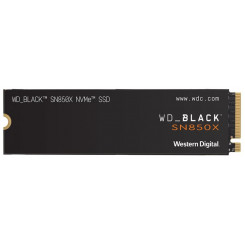 Western Digital WD Black SN850X 2 TB Solid State Drive - M.2 2280 Internal - PCI Express NVMe (PCI Express NVMe x4) - Gaming Console, Desktop PC Device Supported - 1200 TB TBW - 7300 MB/s Maximum Read Transfer Rate