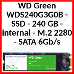 WD Green WDS240G3G0B - SSD - 240 GB - internal - M.2 2280 - SATA 6Gb/s
