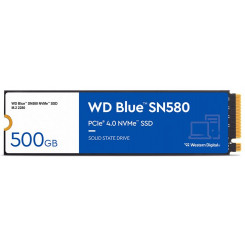 WD Blue SN580 - SSD - 500 GB - internal - M.2 2280 - PCIe 4.0 x4 (NVMe)