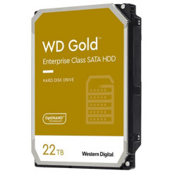 WD Gold WD221KRYZ - Hard drive - Enterprise - 22 TB - internal - 3.5" - SATA 6Gb/s - 7200 rpm - buffer: 512 MB