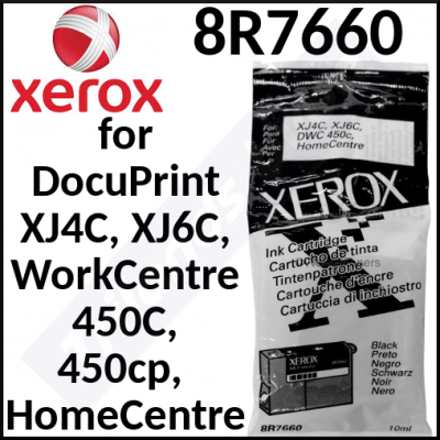 Xerox WorkCentre C450C BLACK Original Ink Cartridge (10 Ml) - 8R7660