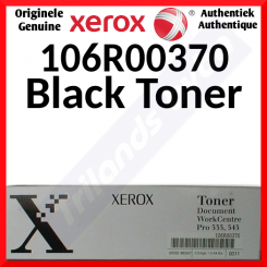 Xerox 106R00370 (2-Pack) Black Original Toner Cartridges (2 X 1500 Pages) for Xerox Workcentre Pro 535, Pro 545