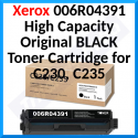 Xerox 006R04391Original High Capacity BLACK Toner Cartridge - 3000 Pages