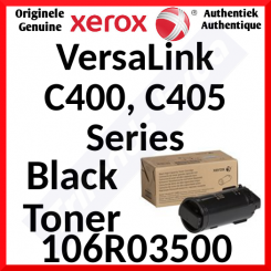 Xerox 106R03500 Original Black Toner Cartridge (2500 Pages) for Xerox VersaLink C400/DNM, C400DN, C400N, C400V/DN, C400V/DNM, C405/DNM, C405DN, C405N, C405V/DN, C405V/DNM