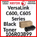 Xerox 106R03899 Black Original Toner Cartridge (6000 Pages) for Xerox VersaLink C600, C605