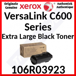 Xerox 106R03923 Black Extra High Capacity Original Toner Cartridge (16900 Pages) for Xerox VersaLink C600