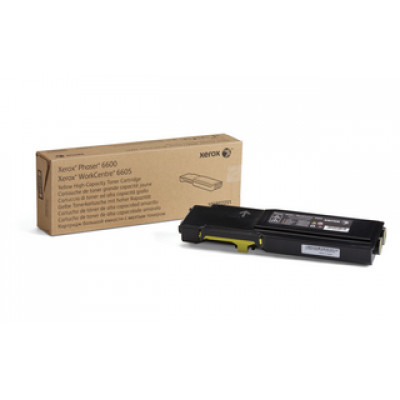 Xerox 106R02231 Yellow Toner High Capacity Original Cartridge (6000 Pages) for Xerox Phaser 6600DN, 6600N, 6600V_DNM - WorkCentre 6605DN