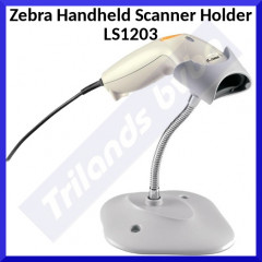 Zebra Handheld Scanner Holder LS1203 Hands Free Gooseneck Stand 20-73951-07R - White