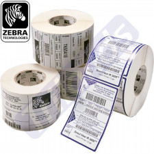 Zebra Z-Perform 57 mm X 32 mm Thermal Label 880409-031DU - Permanent Adhesive - 57 mm Width x 32 mm Length - 2100 / Roll - Rectangle - Thermal Transfer - Paper - 12 / Box