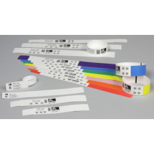 Zebra Z-Band Direct 10006997K Thermal Label - 19.05 mm Width x 279.40 mm Length - Permanent Adhesive - Direct Thermal - White - Polypropylene - 200 / Roll - 6 / Roll
