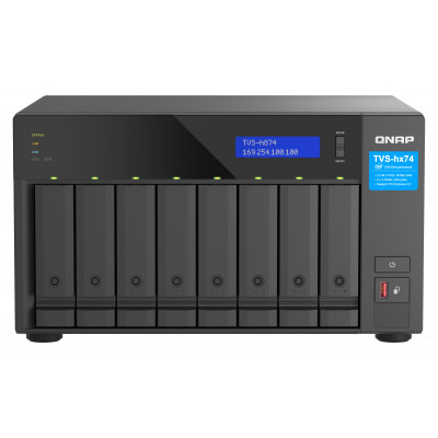 QNAP TVS-H874T-I7-32G NAS/storage server Tower Intel® Core™ i7 32 GB DDR4 0 TB QNAP QTS Black