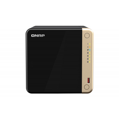 QNAP TS-464 NAS Tower Intel® Celeron® N5095 8 GB DDR4 0 TB QNAP QTS Black