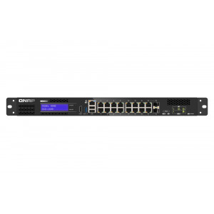 QNAP QGD-1600 Managed Gigabit Ethernet (10/100/1000) 1U Black, Grey