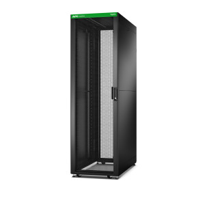 APC Easy Rack, 42U, Black, With Roof, Castors, Feet, 4 Brackets, and Side Panels, No Bottom, 1991H x 600W x 800D mm