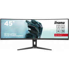 Iiyama G-MASTER Red Eagle GCB4580DQSN-B1 LED monitor gaming curved 45" (44.5" viewable) 5120 x 1440 Dual Quad HD @ 165 Hz VA 450 cd/m² 3000:1 HDR400 0.8 ms 2xHDMI, DisplayPort, 2xUSB-C speakers black, matte