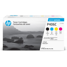 HP Samsung CLT-P406C 4-pack Cyan/Magenta/Yellow/Black Original Toner Cartridge