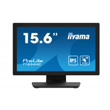 Iiyama ProLite T1634MC-B1S LED monitor 15.6" touchscreen 1920 x 1080 Full HD (1080p) @ 60 Hz IPS 450 cd/m² 700:1 25 ms HDMI, VGA, DisplayPort black, matte