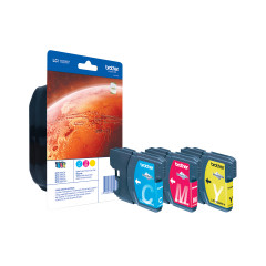 Brother LC1100HYRBWBP ink cartridge 3 pc(s) Original Cyan, Magenta, Yellow