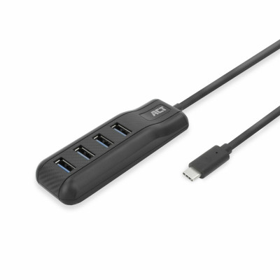 ACT AC6420 interface hub USB 3.2 Gen 1 (3.1 Gen 1) Type-C 5000 Mbit/s Black
