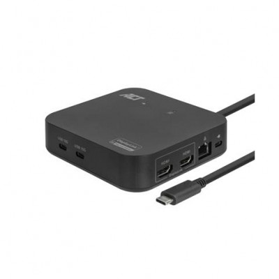 ACT USB-C Docking Station 4K, for 2 HDMI monitors, DisplayLink, compact model