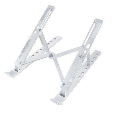 ACT Foldable laptop stand aluminium, 7 positions height adjustable