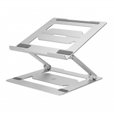 ACT Foldable laptop stand aluminium, stepless height adjustable
