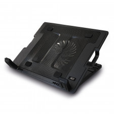 ACT Laptop stand, with fan, 5 positions height adjustable, 2-port hub