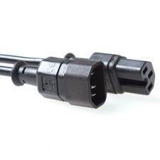 ACT Powercord C14 - C15 black 2 m