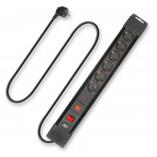 ACT Power strip with 6 power sockets and surge protection