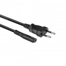 ACT Powercord Euro male - C7 female black 1.5 m