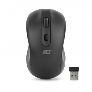 ACT Wireless Mouse 1600 DPI, silent click, eco-friendly, made from recycled materials