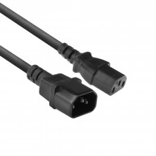 ACT Powercord C13 - C14 black 1.8 m