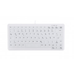 CHERRY AK-C4110 keyboard Medical USB AZERTY Belgian White