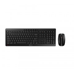 CHERRY Stream Desktop keyboard Mouse included RF Wireless Belgian Black
